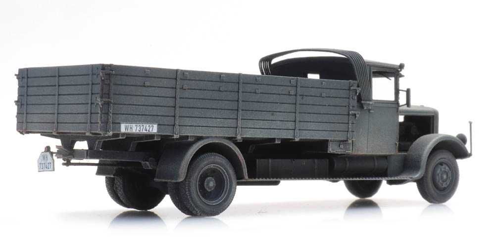 model diecast Artitec H0 1:87 ciężarówka Hansa Lloyd Merkur IIWŚ