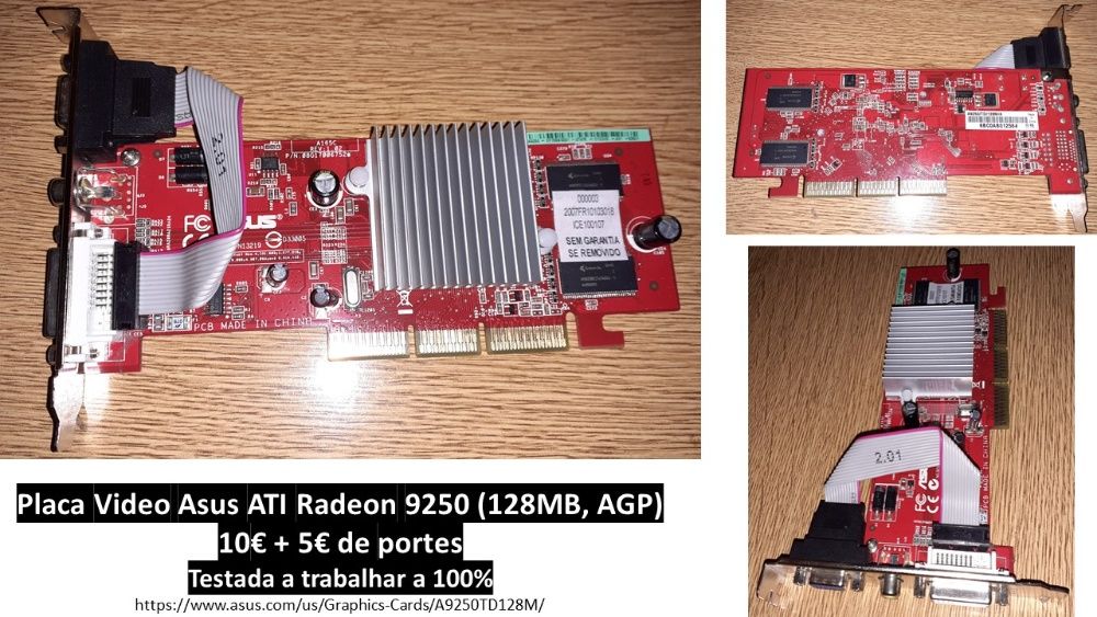 Placa Video Asus ATI Radeon 9250