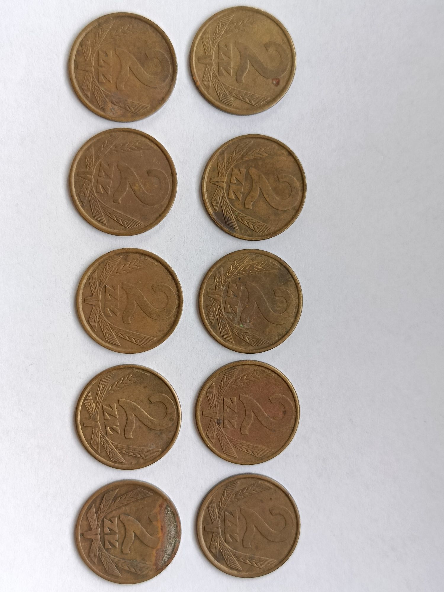 2z moneta 10 sztuk 1984, 1985,1986,1983,1981,1988