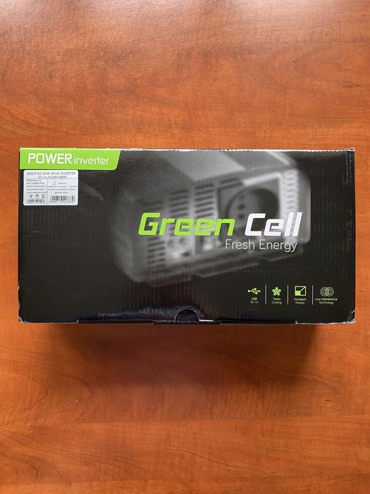 Інвертор Green Cell INV08 1000W (max 2000W) 12-220V в наявності