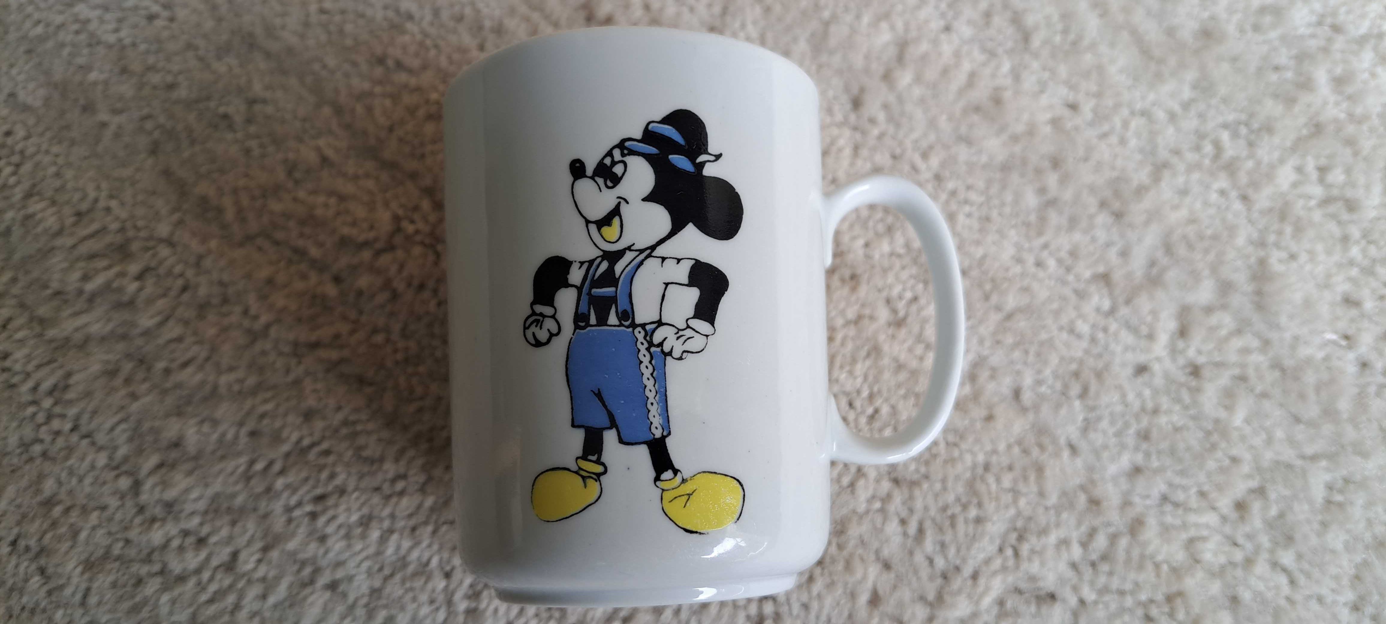 CHODZIEŻ porcelana kubek z lat 70-tych dziecięcy myszka Mickey, Donald