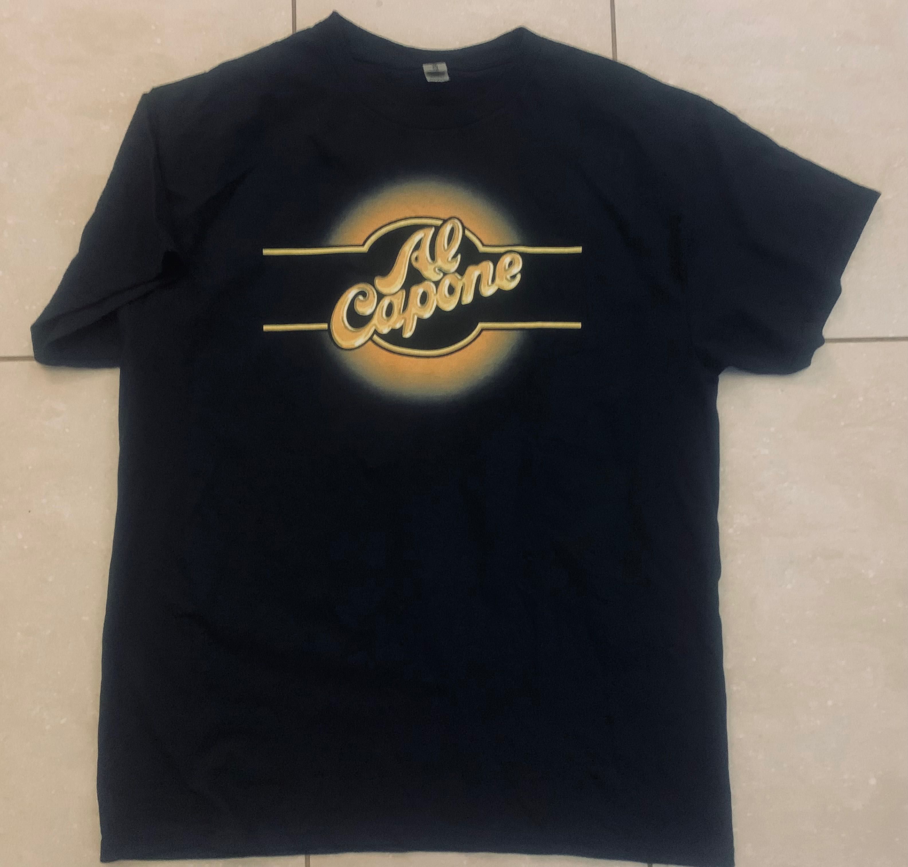 Al Capone Gildan męska koszulka r. L bawełna, duże logo extra stan