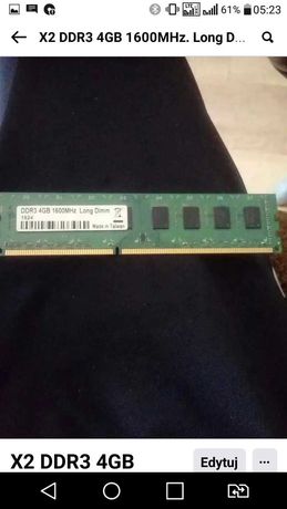 Pamieć Ram 2x4Gb DDR3