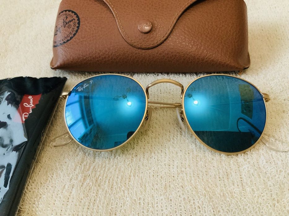 Сонцезахисні окуляри Ray-Ban Round Metal Flash Lenses RB3447 112/4L