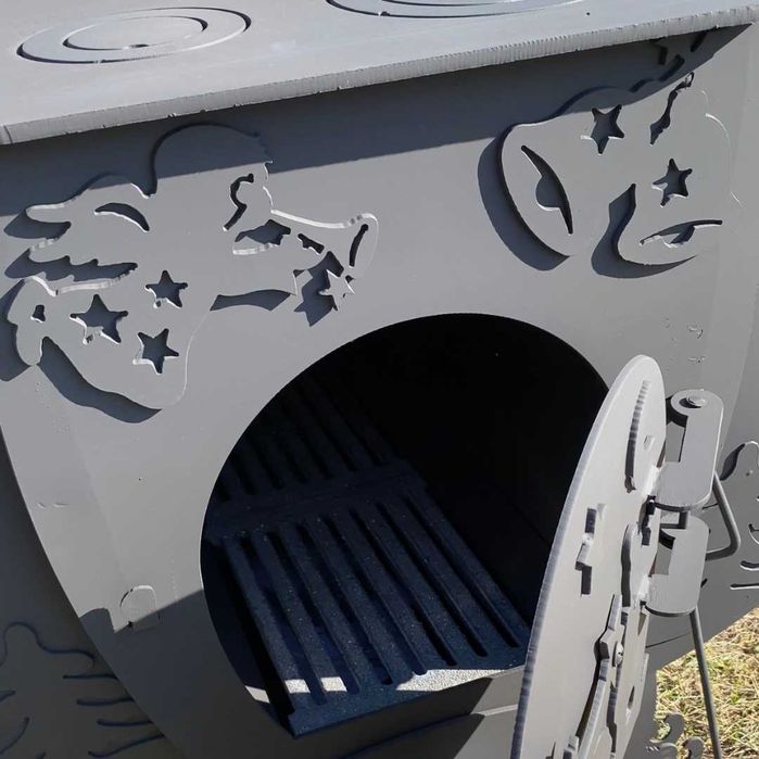 Булер'ян, піч буржуйка с конвекцією "Різдвяна" + вторинне допалювання