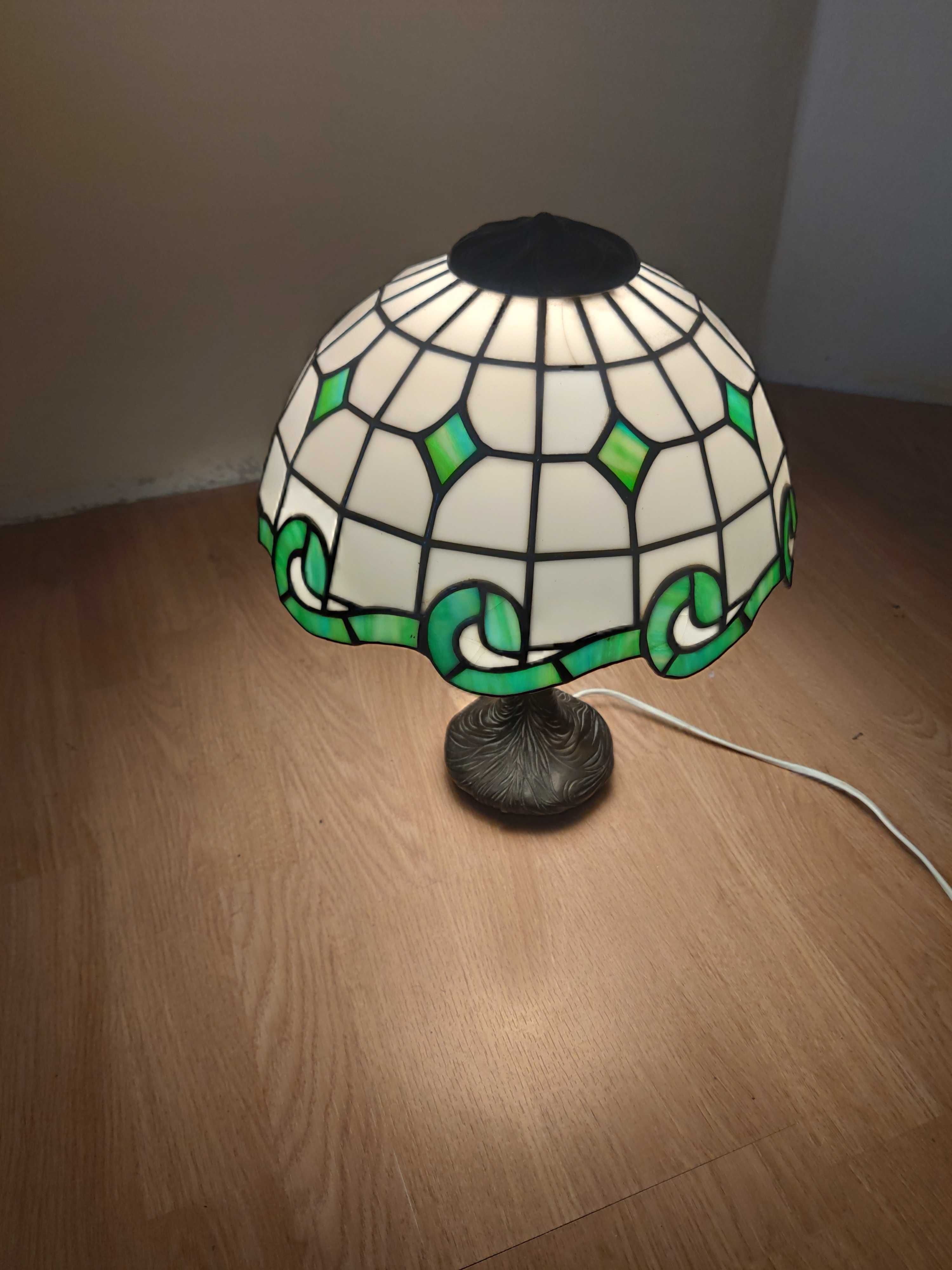 Lampa Tiffany, witrażowa na biurko, duża 40cm !