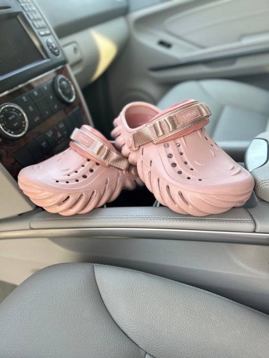 Оригінал Сrocs Echo Clog Bone жіночі крокси бежеві рожеві