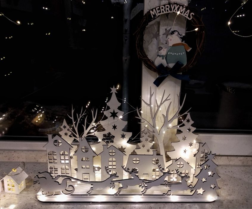 Подарунок близьким / Новорічна інсталяція / Нічник / Світильник