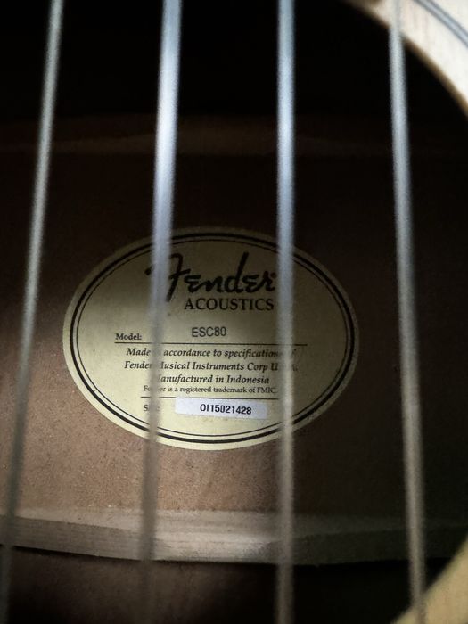 Viola Fender 3/4 ESC 80 aprendizagem