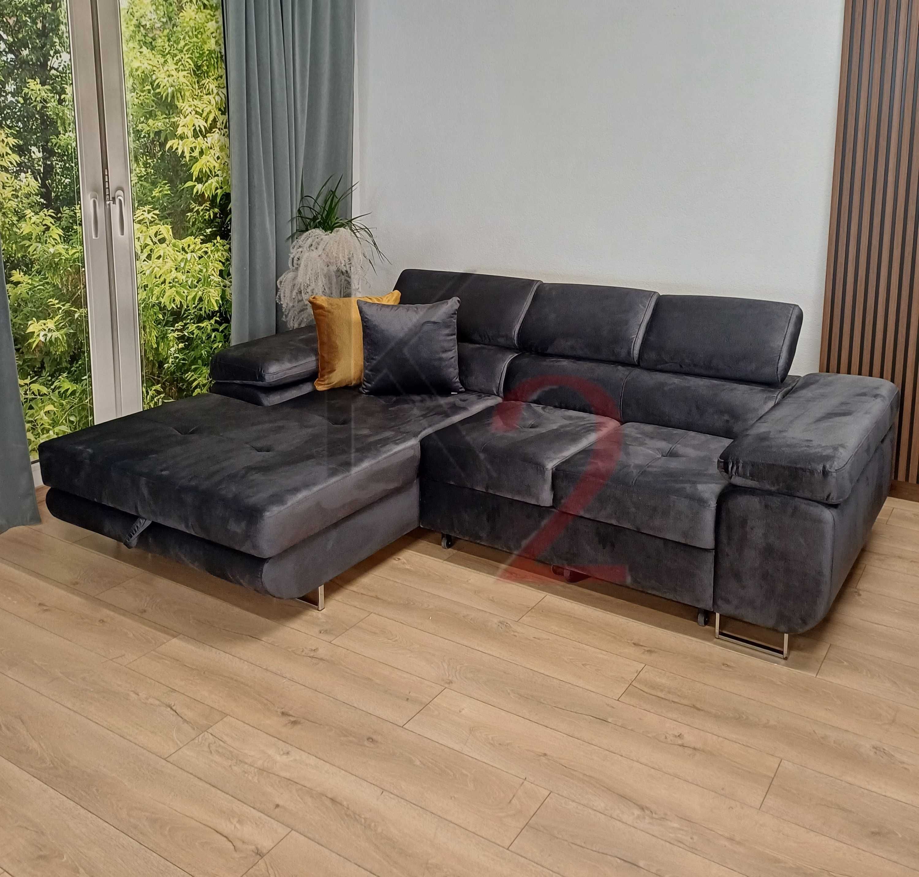 Narożnik ALEX MINI, rogówka, USB funkcja spania kanapa sofa gratisy