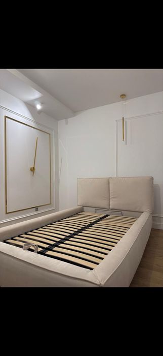 Okazja !Beżowe luksusowe Łóżko Cushion z pojemnikiem do przechowywania