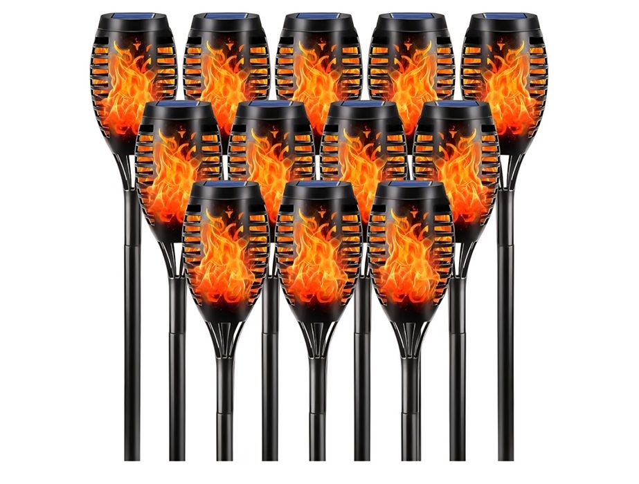 Lampy solarne LED do ogrodu - 12 sztuk - nowe - wyprzedaż