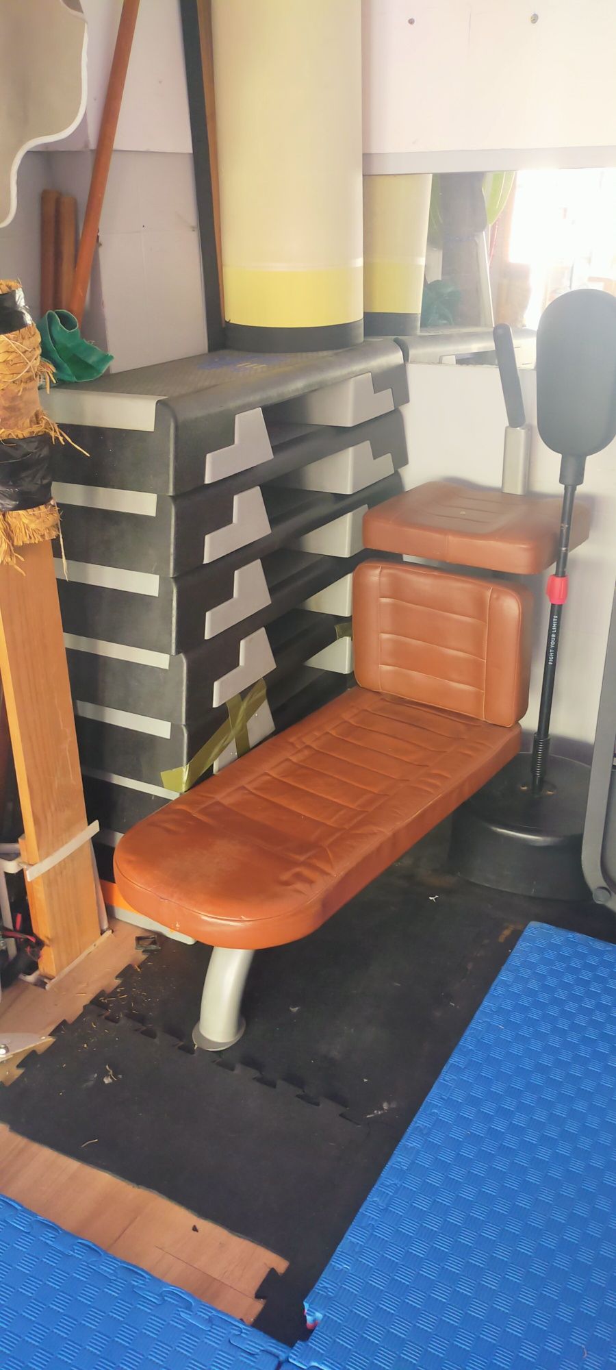 Supino banco step bosu sofá fundos sacos boxe