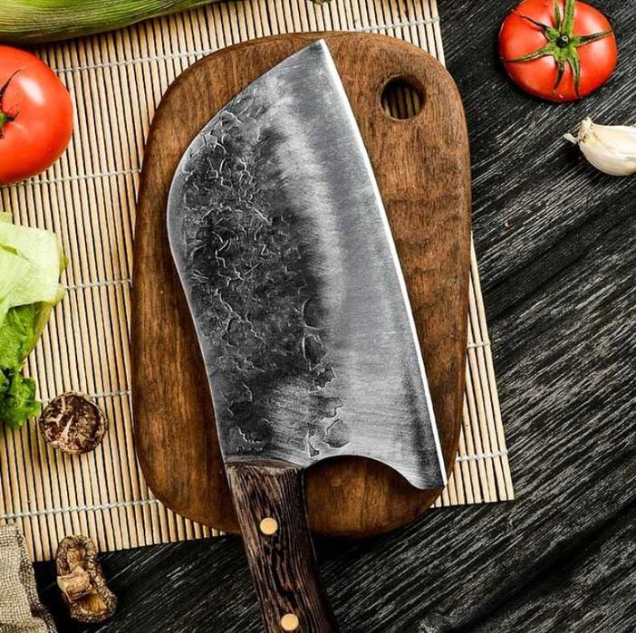 Nóż szefa kuchni 30 cm–kuty tasak do mięsa i warzyw ostry i wytrzymały