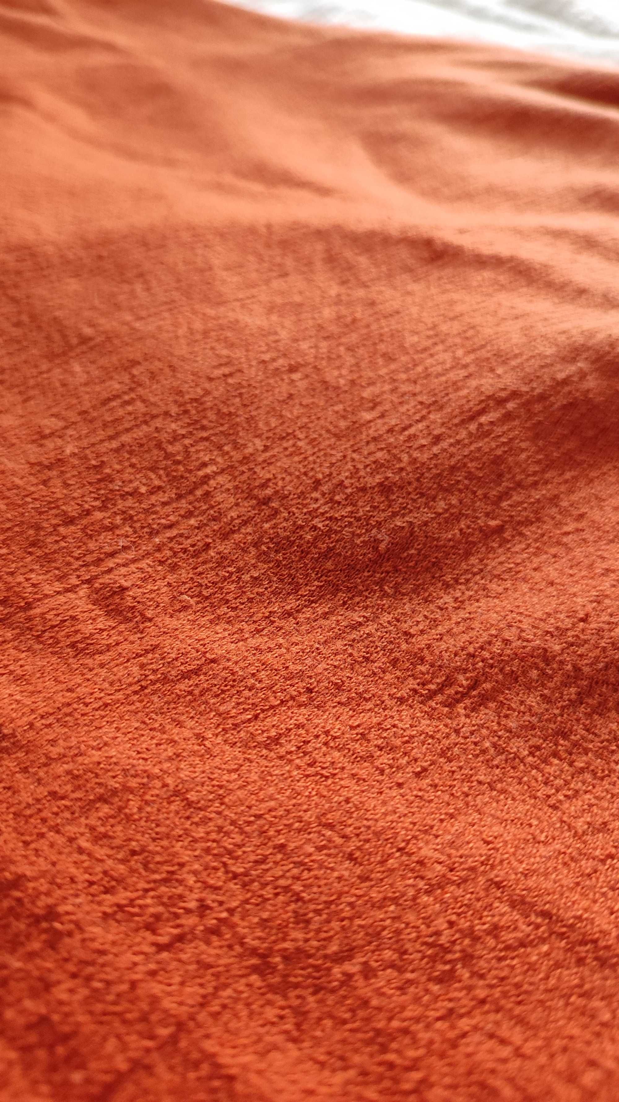 Pomarańczowa sukienka z krótkim rękawem rozm. XS/S Zara