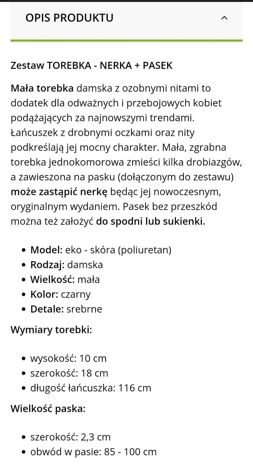 Torebka 2w1 Nowa