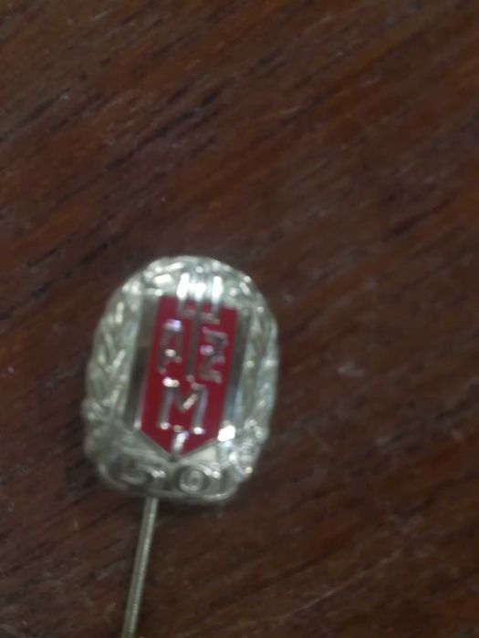 Metalowa wpinka 50 lat PŻM