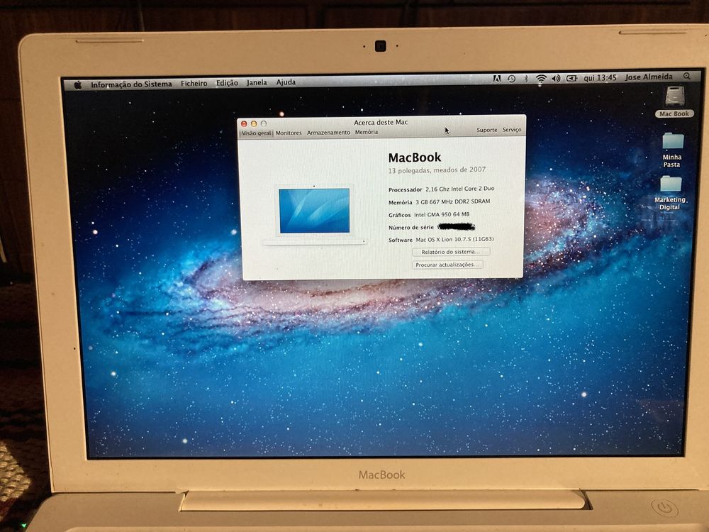 MacBook white 500gb “13  2006