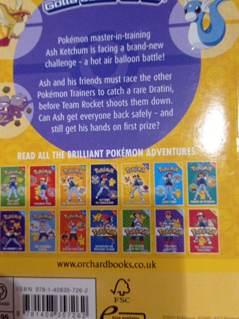 Книги англійською із серії Pokémon