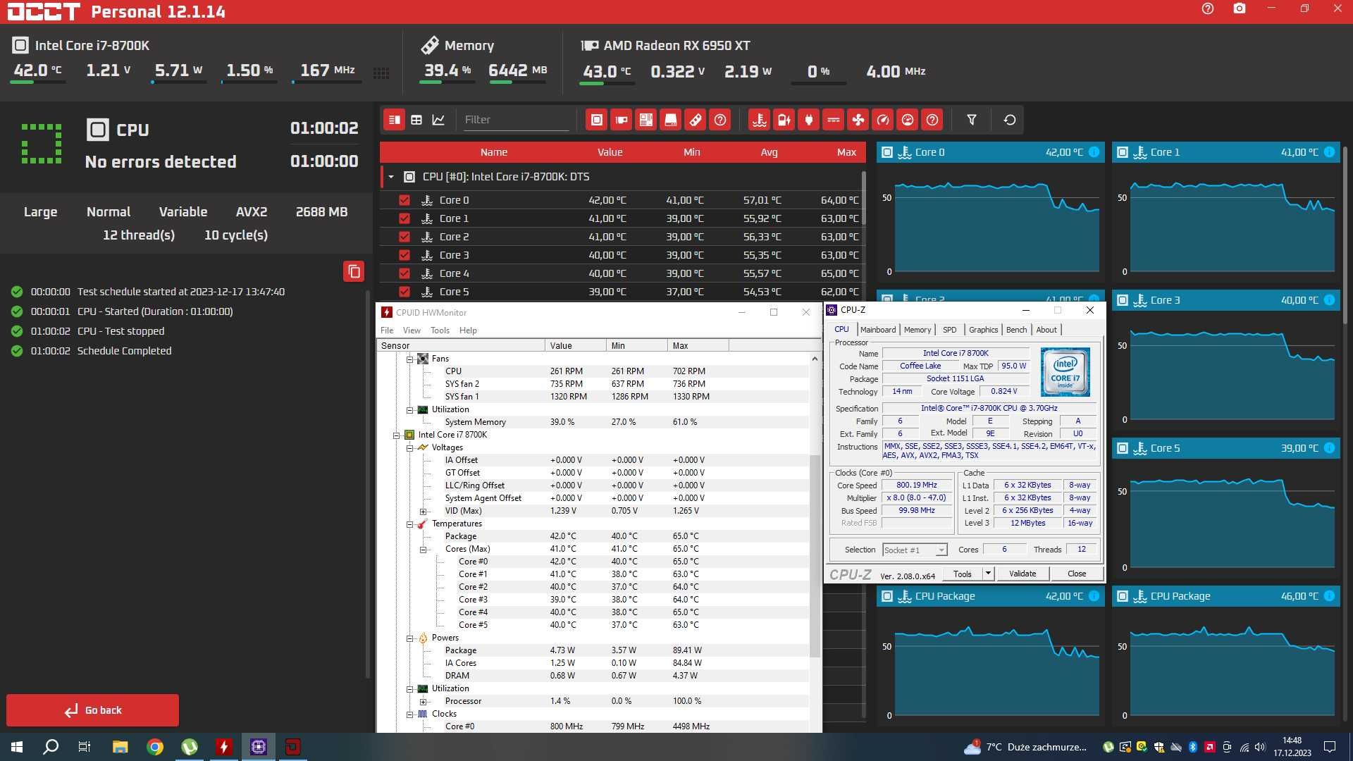 Procesor Intel i7 8700k  (DELID)