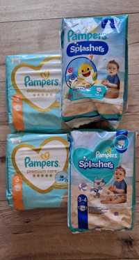 Pampers premium care 3 oraz pampers basenowy