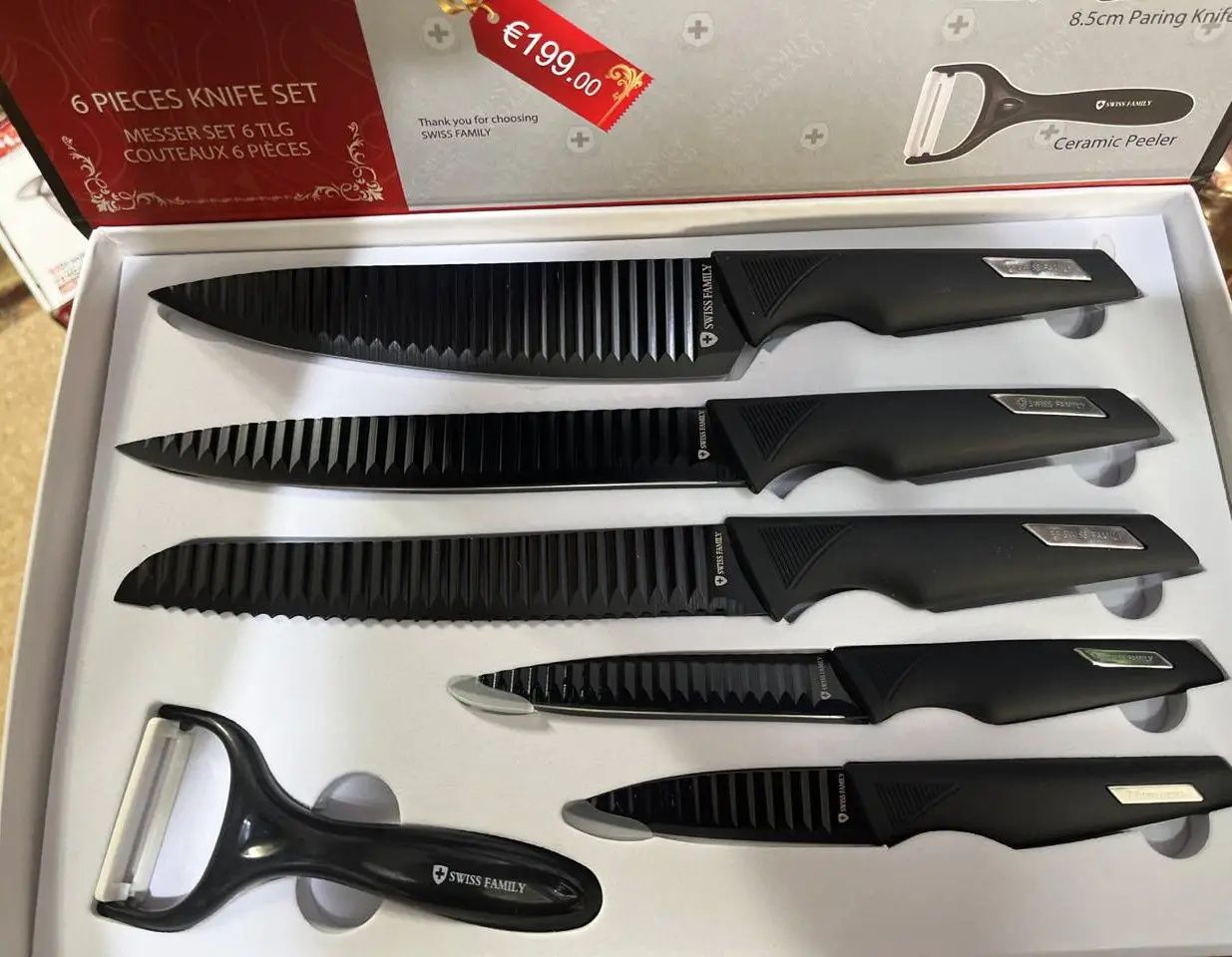Набір ножів для кухні Swiss Family SF 038 кухонні ножі