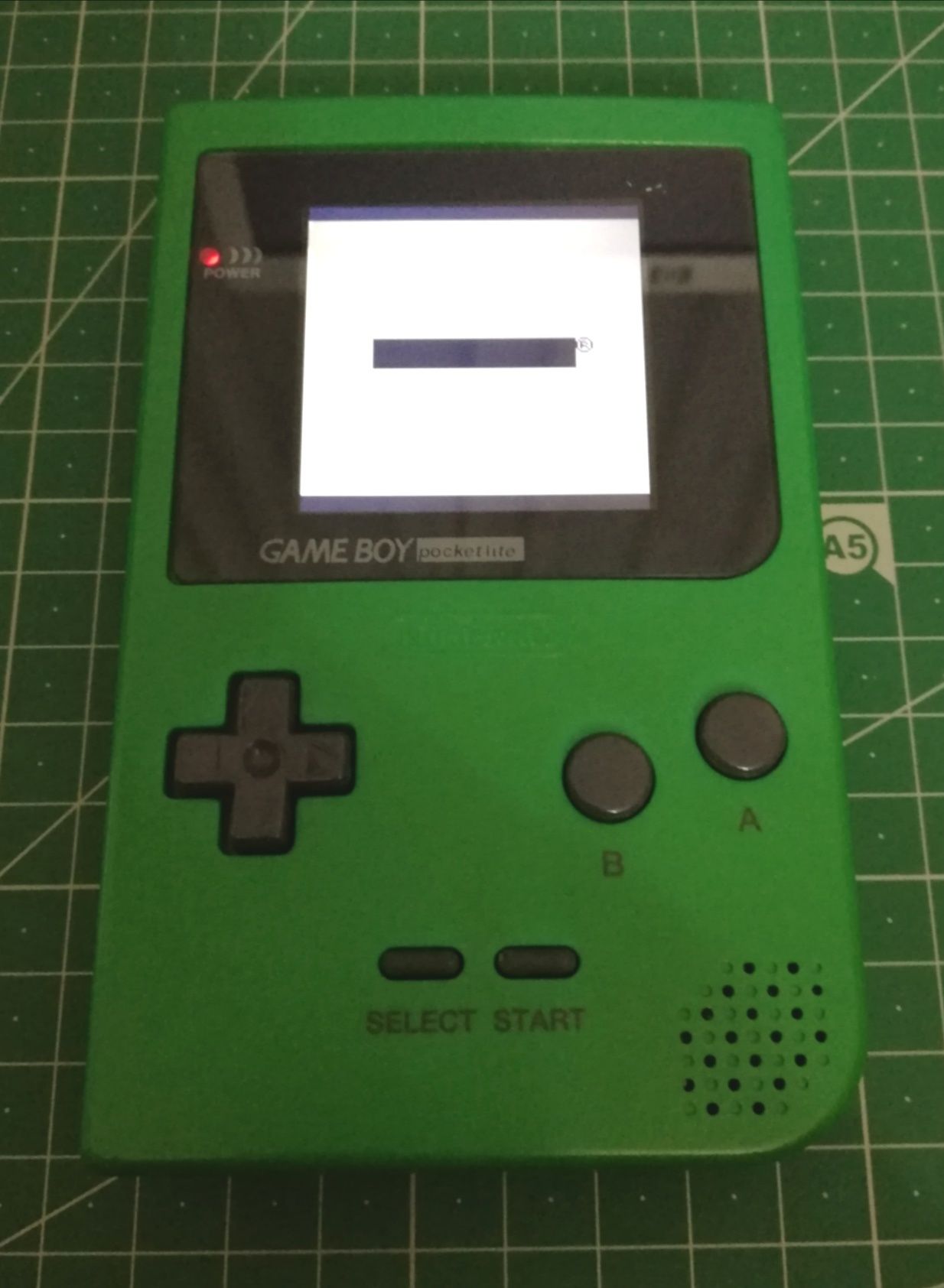 Game boy pocket verde ecrã ips