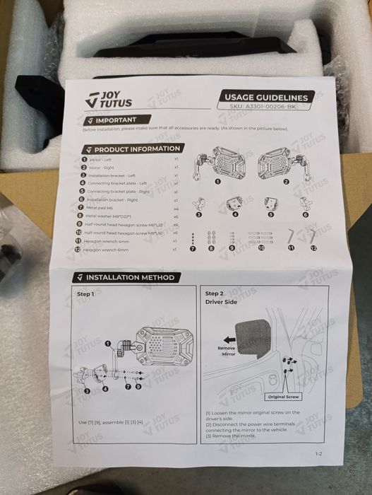Lusterka Jeep Wrangler Willis