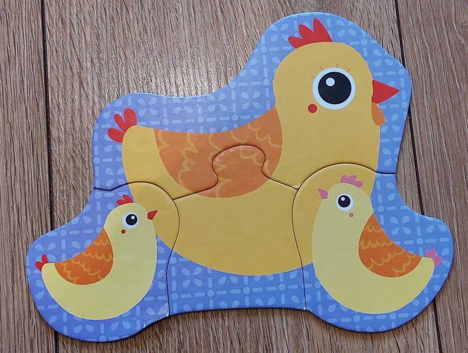 Czuczu gra dla dzieci "Zwierzątka na wsi", Trefl "Moje pierwsze puzzle