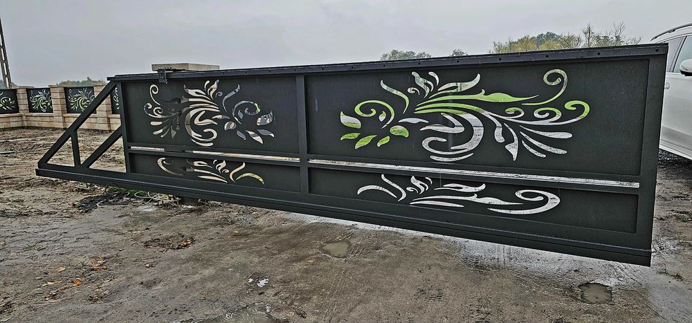 Ogrodzenie wycinane laserowo aluminiowe lakierowane proszkowo