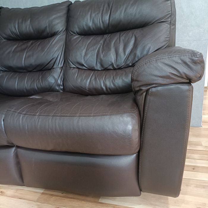 Sofa skórzana z funkcją spania