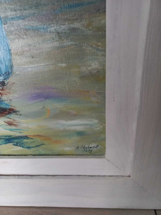 Obraz np. "Modelka nad morzem"