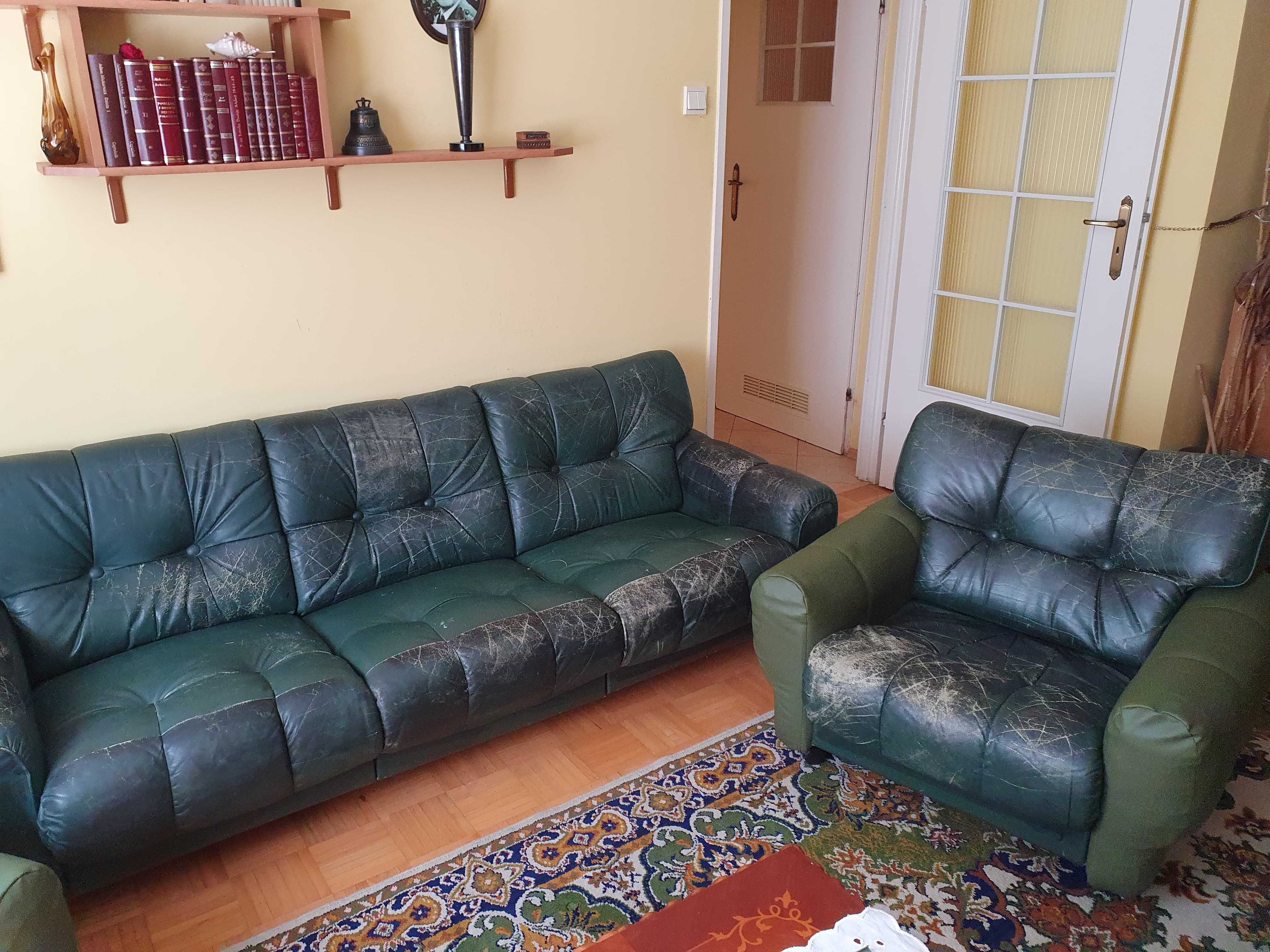 Oddam za darmo, meble skórzane
