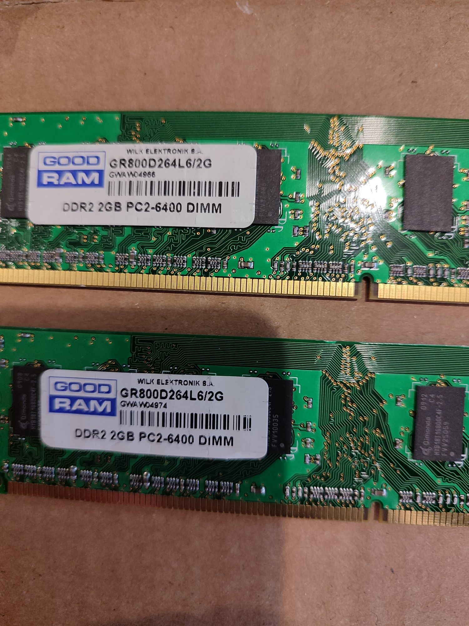 Części do Retro PC DDR2 4 GB plus grafika