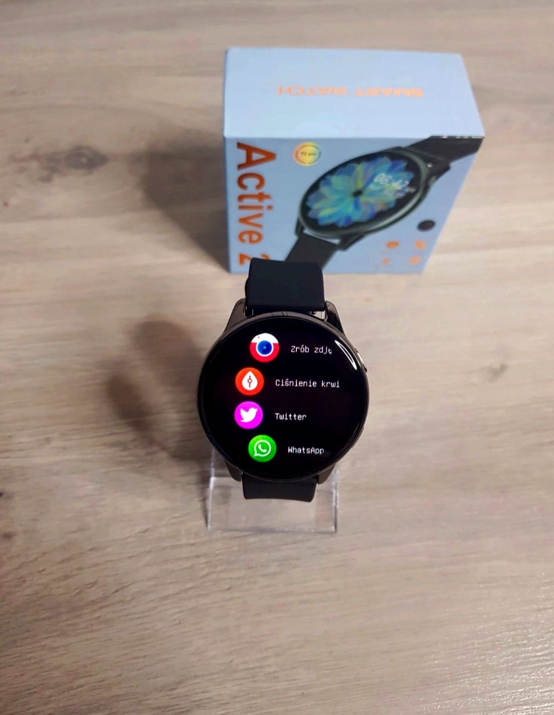 Smartwatch czarny okrągły