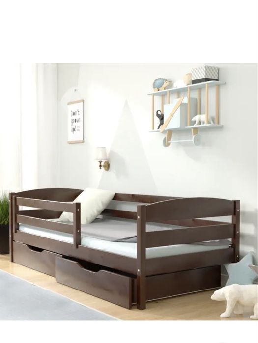 Ліжко дитяче деревяне +матрас