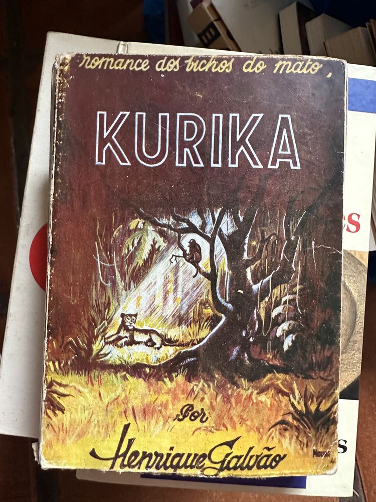 livro de Henrique Galvão - romance dos Bichos do Mato - Kurika