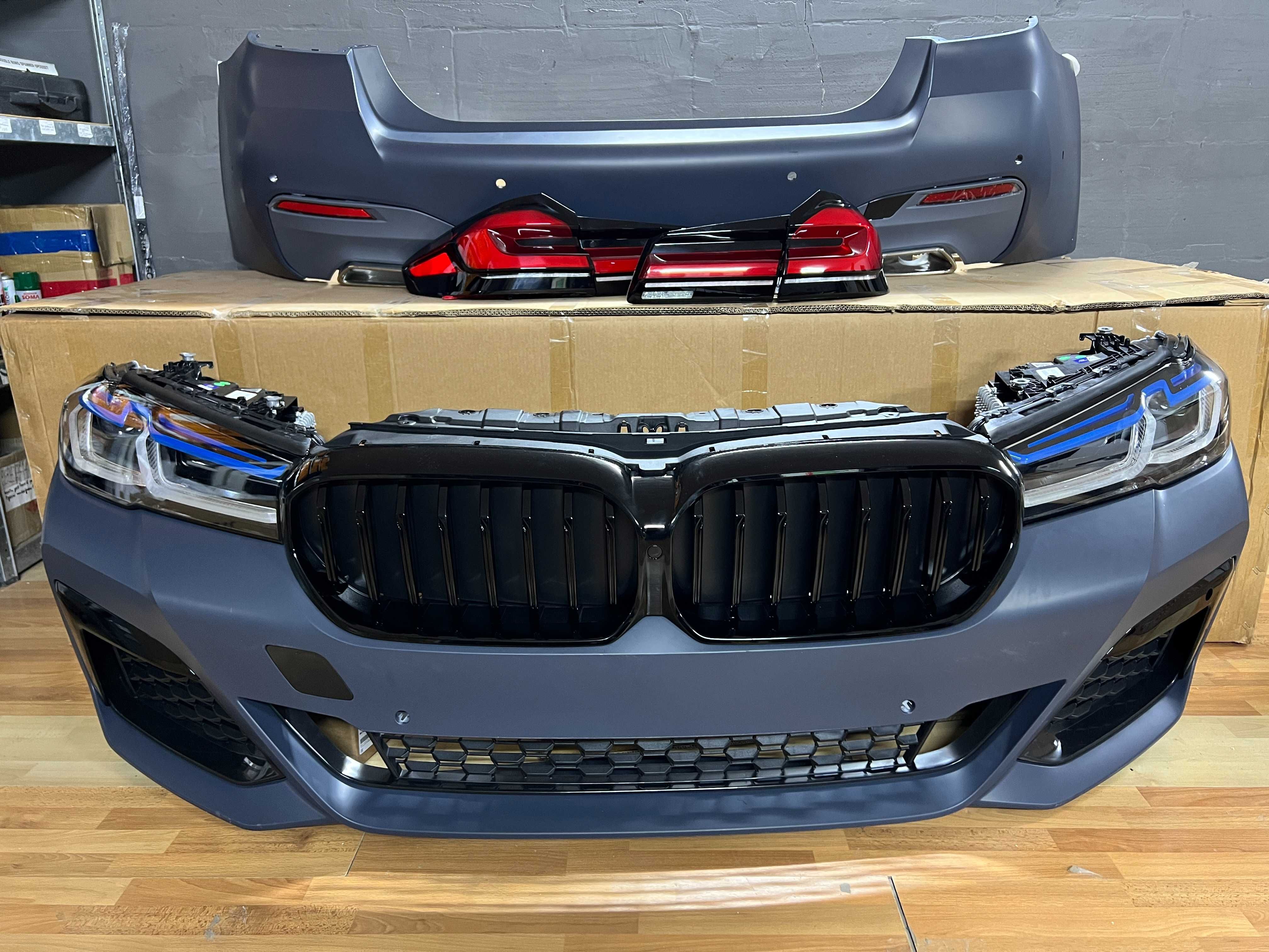 bmw g30  обвес  BMW G30 LCI обвіс бмв г30  бампер рест 17-24 g 30 G 30