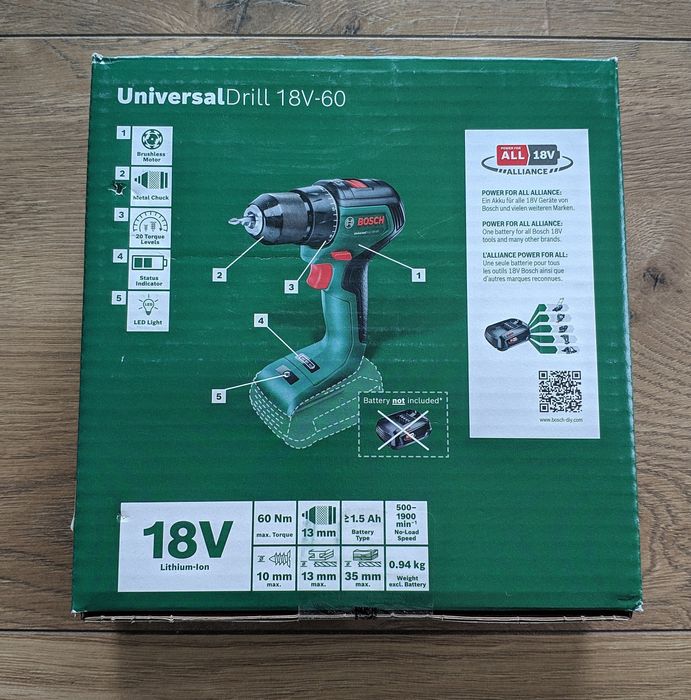 Wiertarko-wkrętarka Bosch UniversalDrill 18V-60 - NOWA GWARANCJA