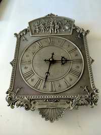 Piękny zegar ścienny cynowy Straż nocna Rembrandt