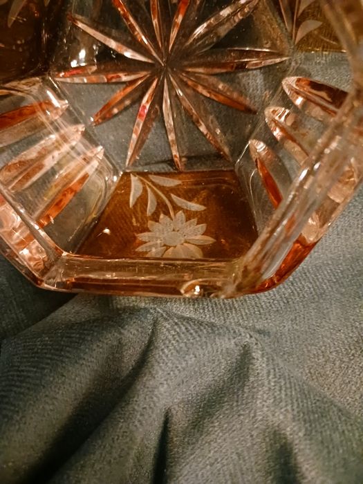 Art deco huta Julia zestaw toaletowy