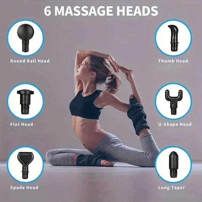 Електричний масажер пістолет розслаблення тіла із портативною сумкою