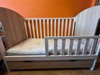 Łóżeczko dziecięce niemowlęce 120x60 60x120 tapczan