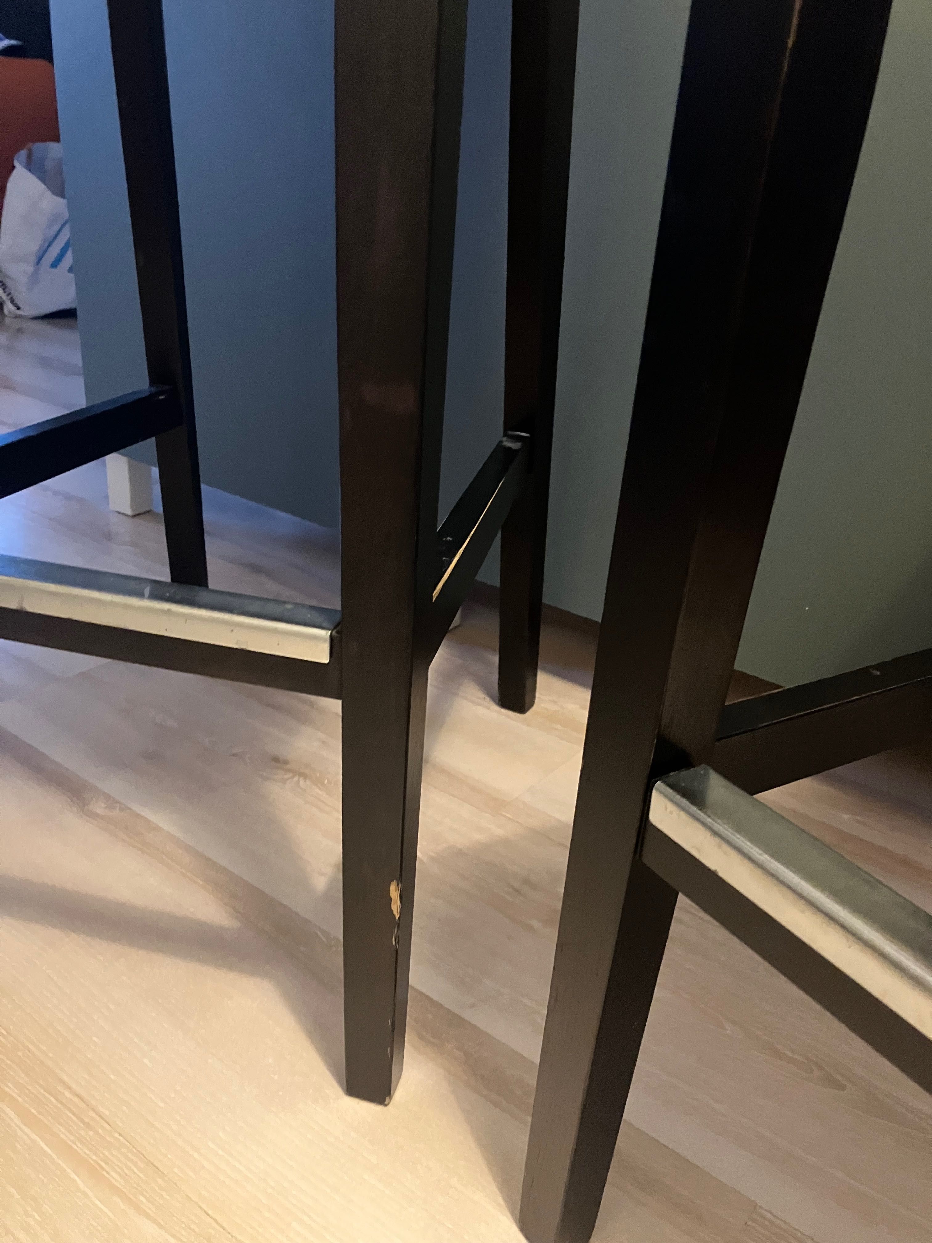 Dwa krzesła barowe Ikea