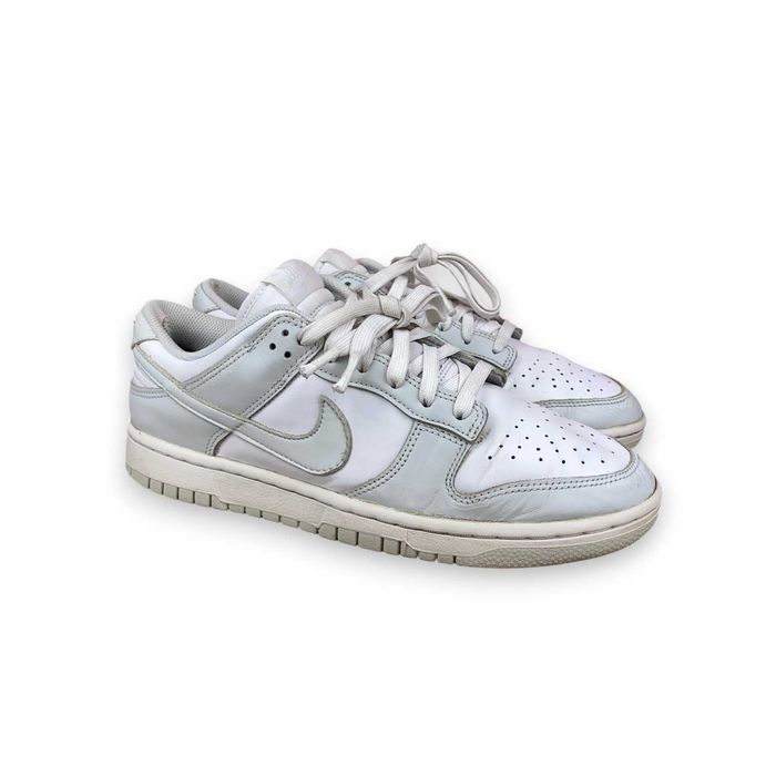 Nike Dunk Low r. 42,5 – kultowe sneakersy skórzane biało-szare