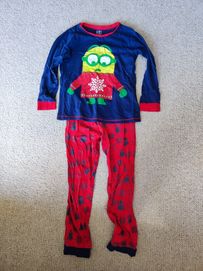 Bawełniana piżama w Minionki dziecięca rozmiar 140