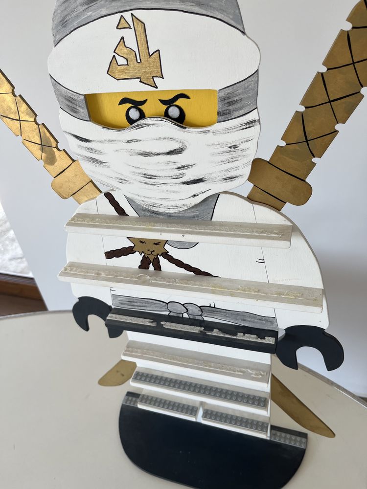 Drewniana figurka lego ninjago zein 68cm
