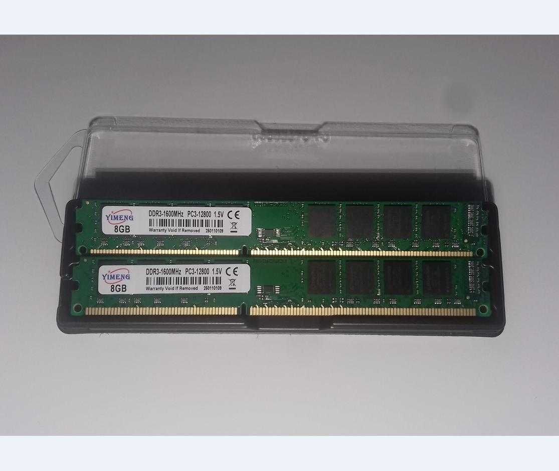 Оперативна пам'ять для ПК DDR3 2x8Gb (низькопрофільна).