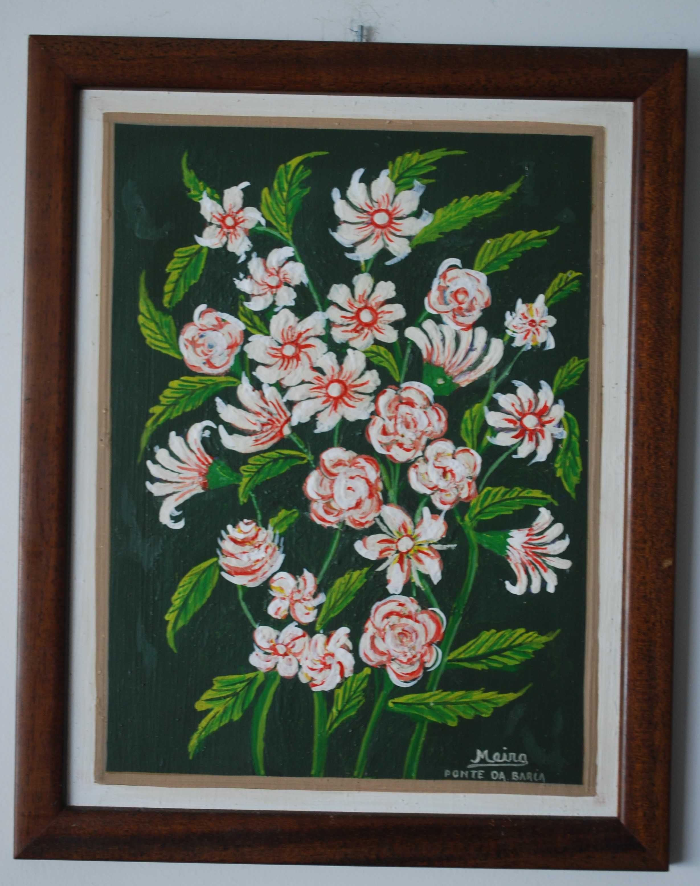 Quadro Flores de Verão do Pintor Meira (Ponte da Barca)