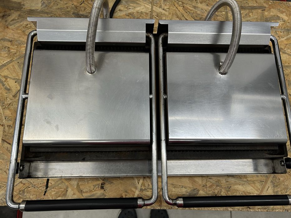 Kontakt grill Roller Grill podwójny dzielona góra i dół ryflowane